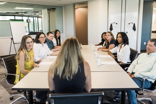 participants engaged in a focus group